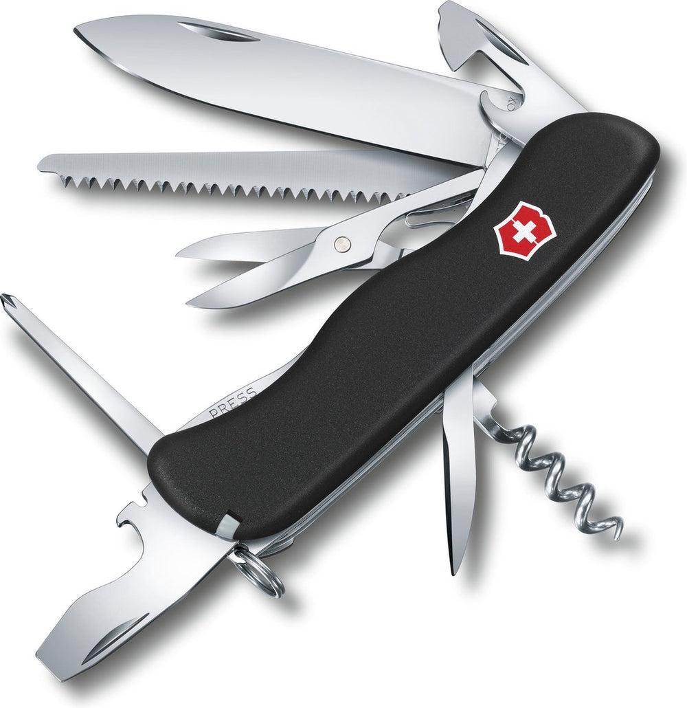 Victorinox outrider black zwitsers zakmes - 14 functies - zwart