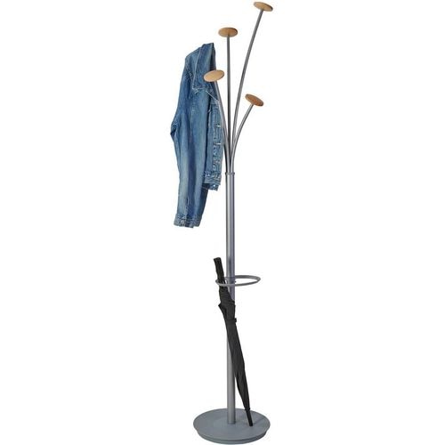 Abi kapstok alba 187x38 cm metallic grijs