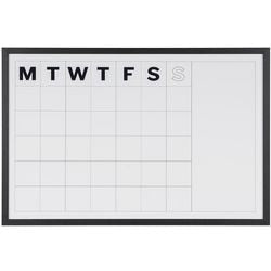Kalender bi-office wit zwarte frame