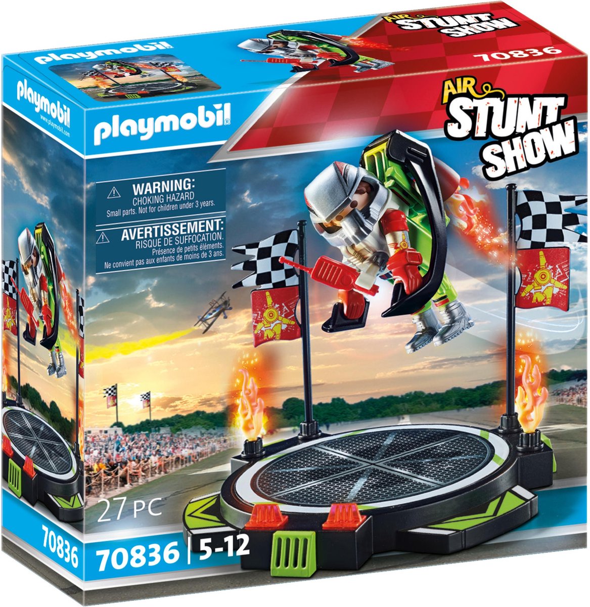 Playmobil air stuntshow jetpack-vlieger - 70836