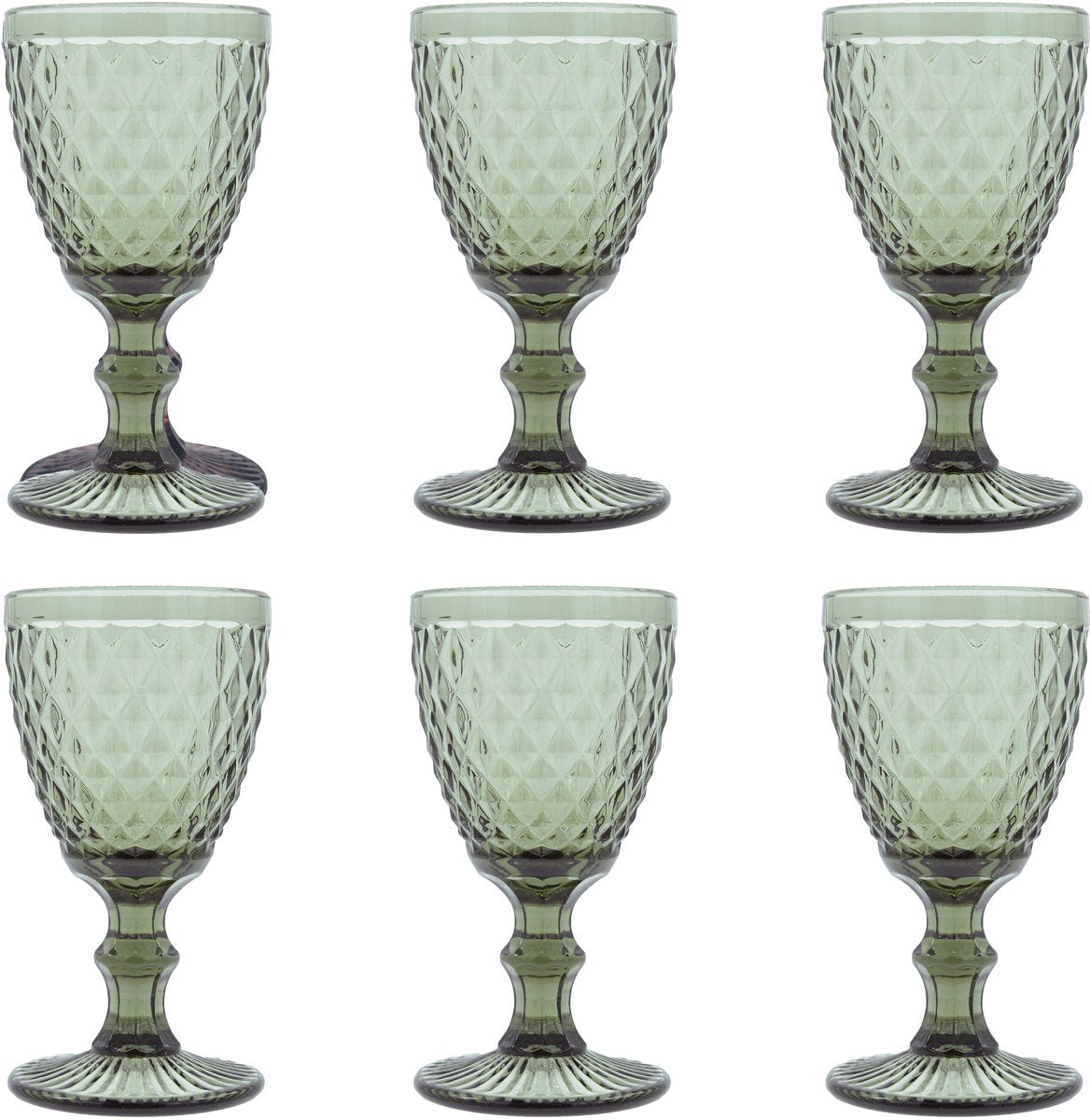Medard de noblat - diamond - wijnglas 20 cl - gerookt - 6 delig