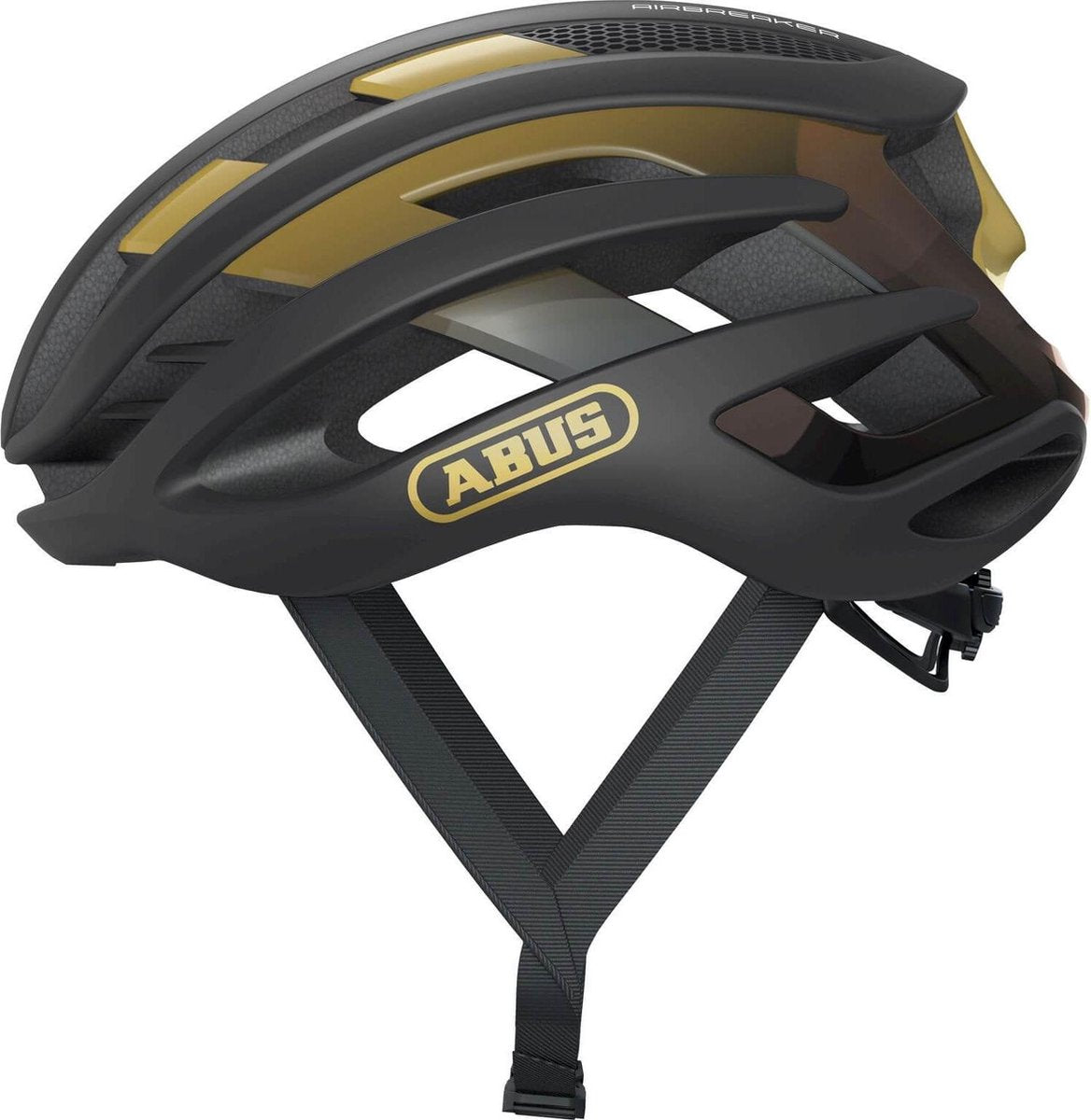 Abus airbreaker fietshelm - maat s (51-55 cm) - black gold