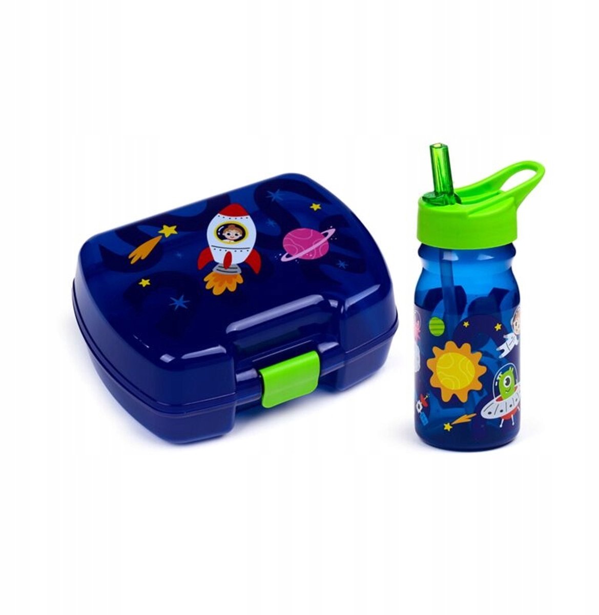 Ruimtevaart lunchbox drinkflesset