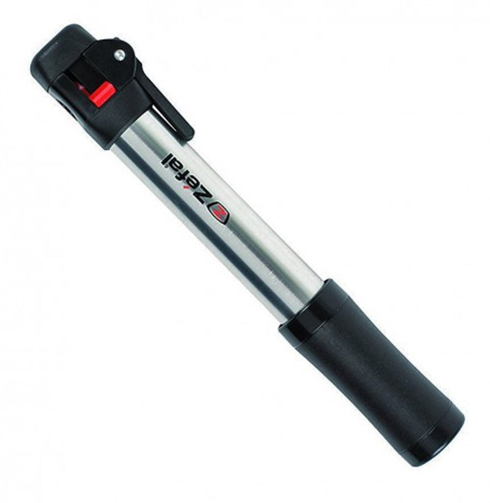 Zefal air profil switch fietspomp - minipomp - 28 wielen - bandbreedtes: 35 tot 50 mm - z switch aansluiting - zilver zwart