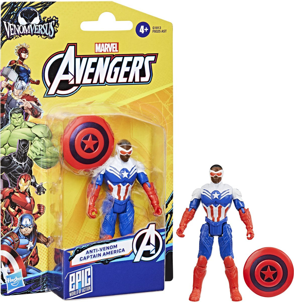 Marvel avengers venomversus epic world of action anti-venom captain america - actiefiguur