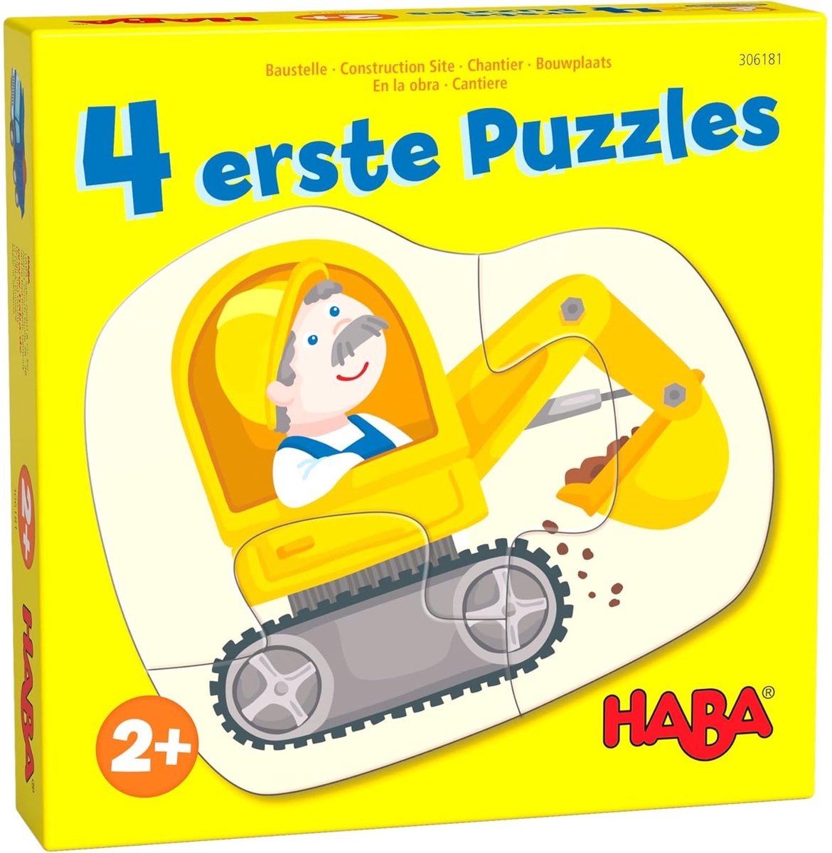 Haba legpuzzel 4 eerste puzzels bouwplaats junior karton