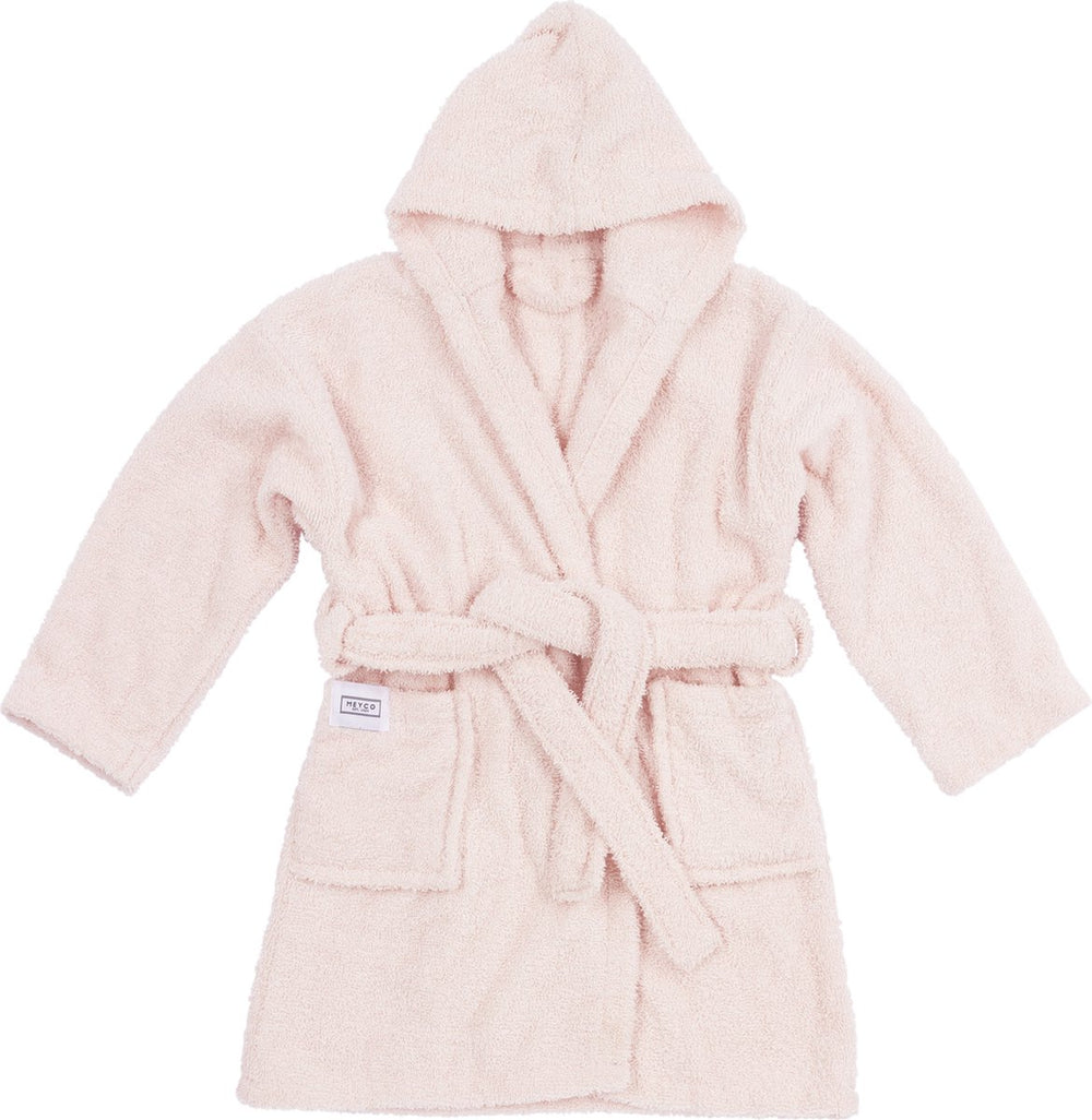 Meyco baby uni badjas - badstof - soft pink - 86 92