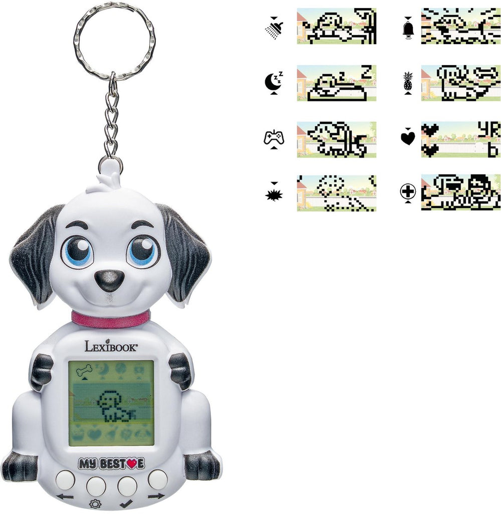 Lexibook my best-e® puppy console met lcd-scherm en sleutelhangerbevestiging