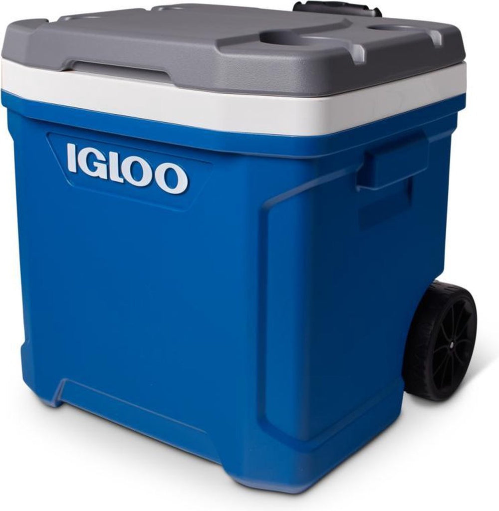 Igloo latitude 60 roller - grote koelbox op wielen - 56 liter - blauw