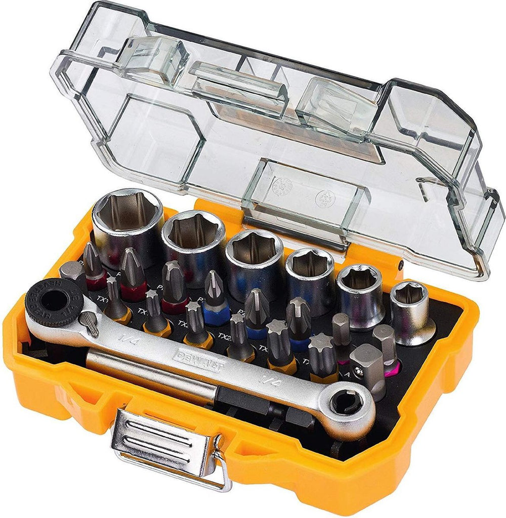 Dewalt dt71516-qz 24 delige bit en doppenset met ratel