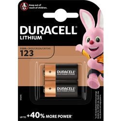 Batterij duracell high power 123 2 stuks