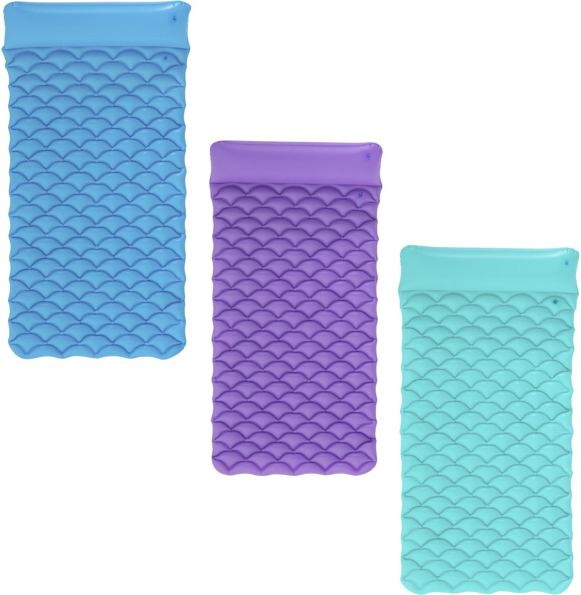 Bestway luchtmatras oprolbaar kleur assortiment 213x86 cm strand en zwembad 44020