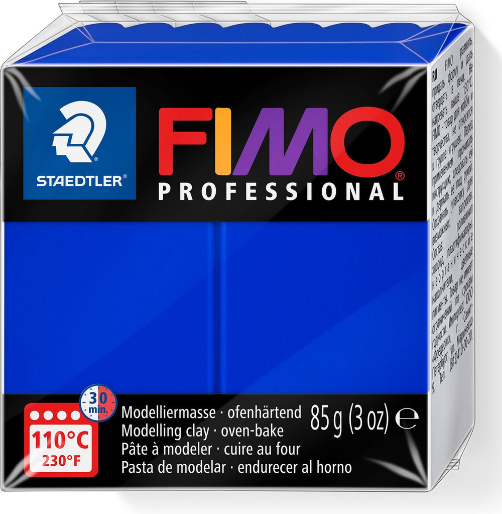 Fimo professional ovenhardende, professionele boetseerklei blok 85 g - ultramarine
