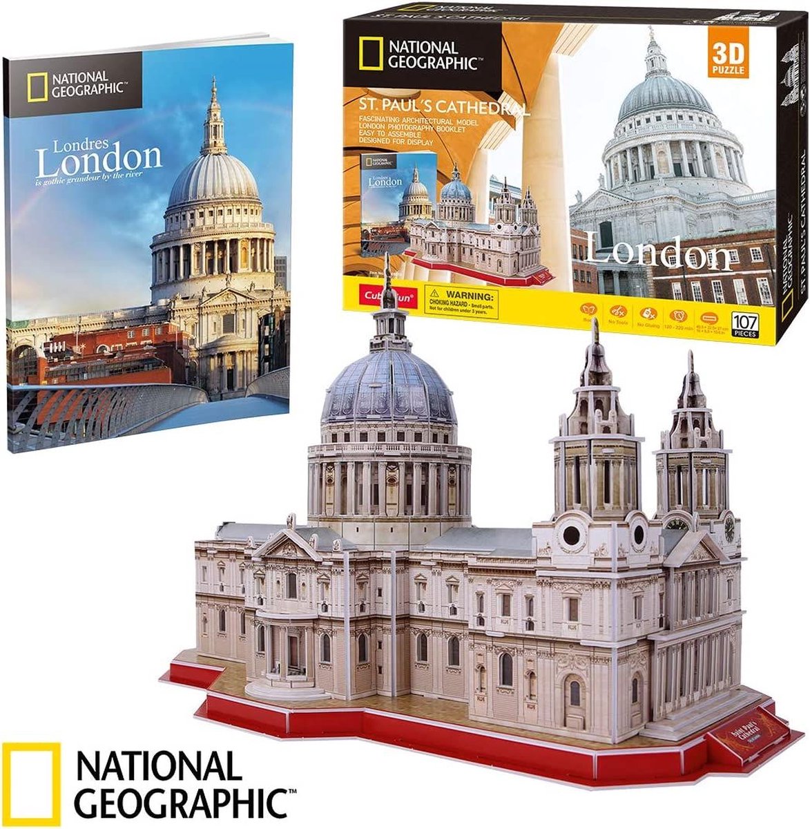 Kubieke leuke 3D-puzzel nationale geografische st. paul kathedraal