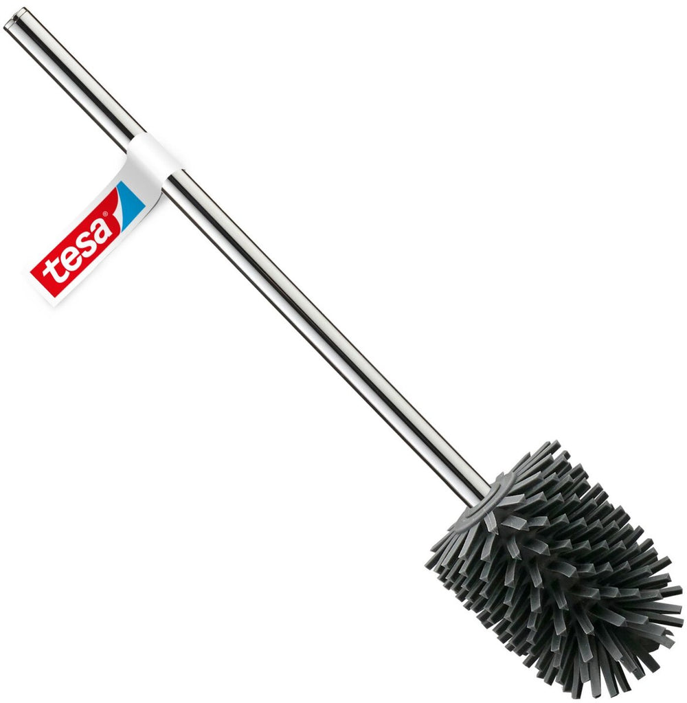 Tesa siliconen toiletborstel hygiënische vervangende borstel – donkergrijs 37,4x7,1x7,4cm