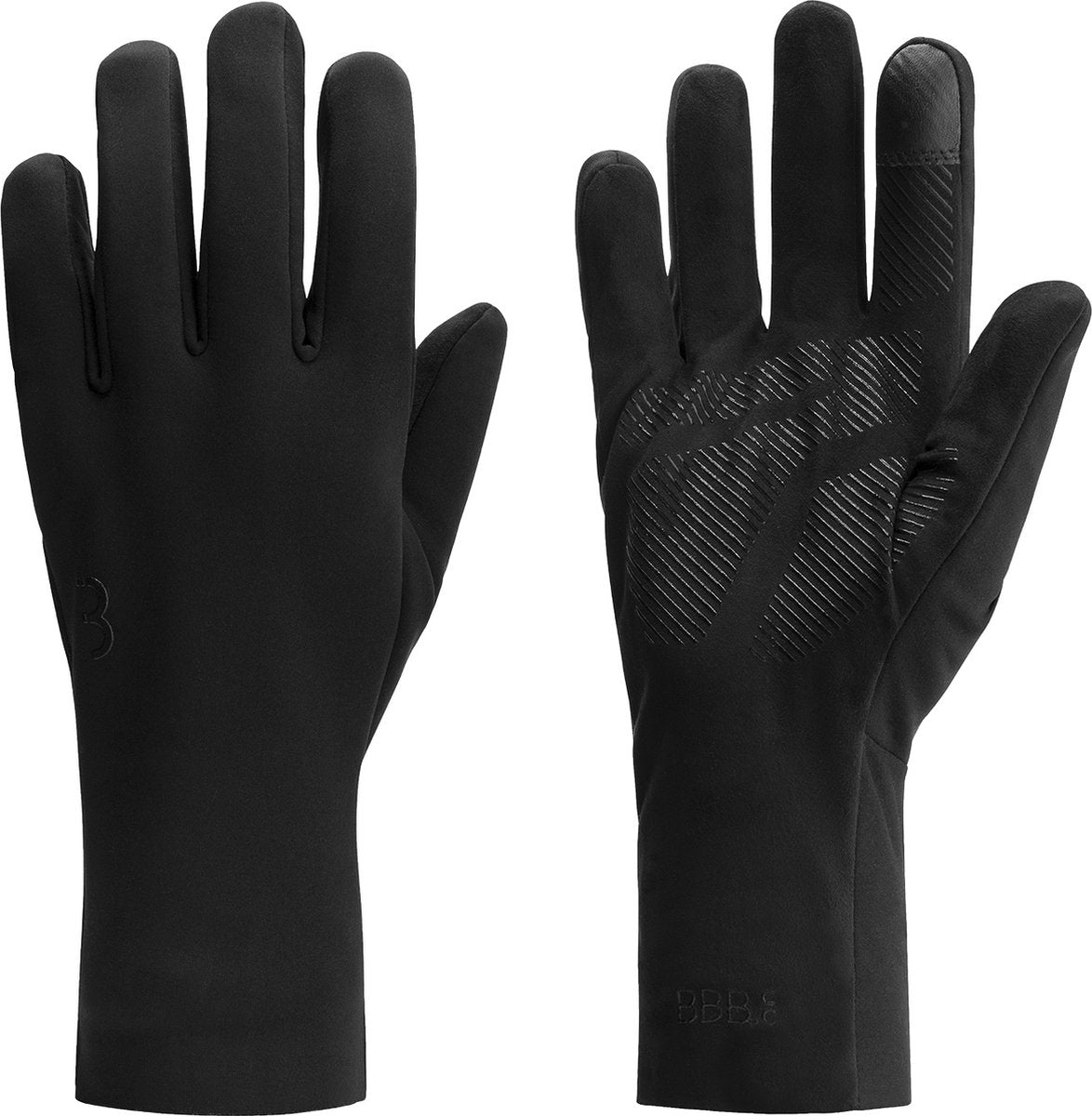 Bbb cycling airshield wielrenhandschoenen winter - 5 - 15 ℃ - wind waterproof - fietshandschoenen heren en dames - zwart - maat m - bwg-45