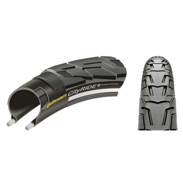 Continental buitenband ride citybreaker 32-622 zwart reflex