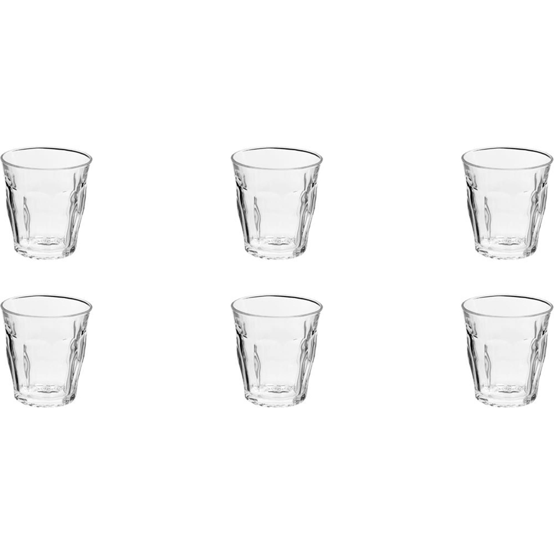 Duralex glas picardie 90ml 6 stuks