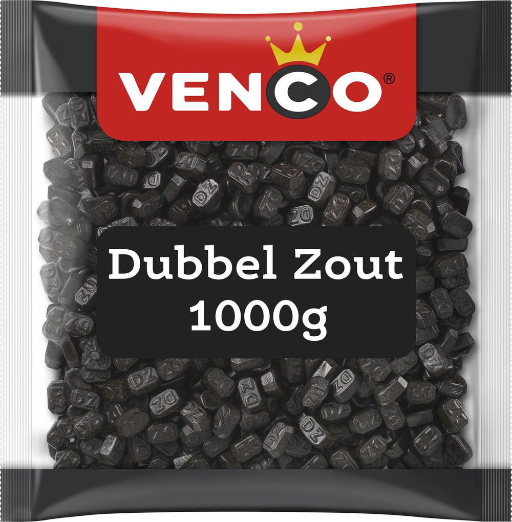 Venco dubbel zout - zoute drop - 1000g