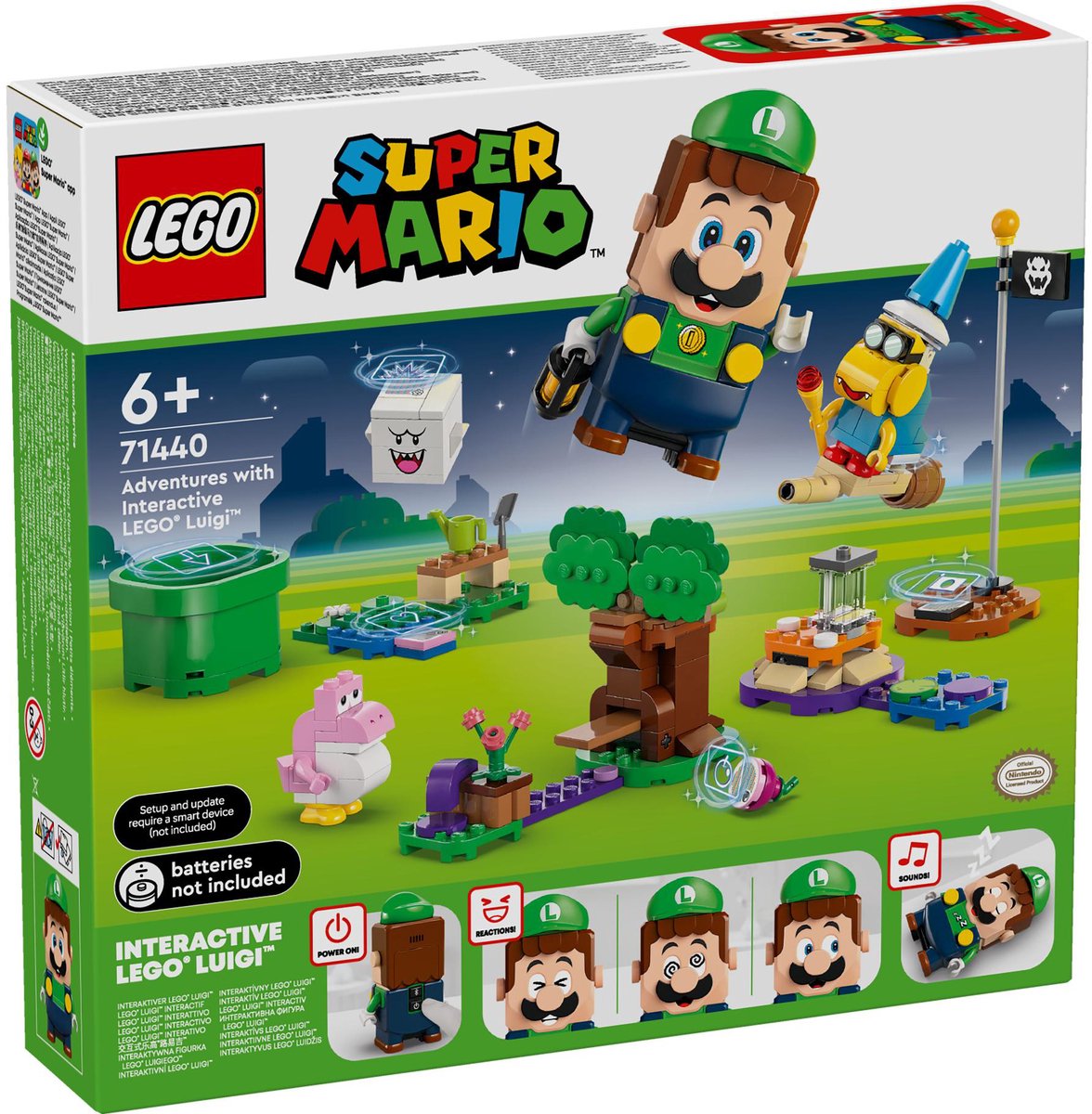 Lego super mario 71440 avonturen met interactieve luigi