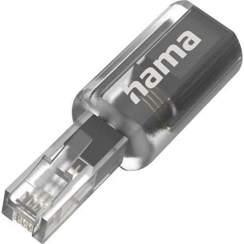 Usb-adapter hama 00201125 antitwist transparant, zwart