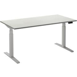Zit-sta-bureau ceha ade2plhl168q9016w wit melamine, metaal