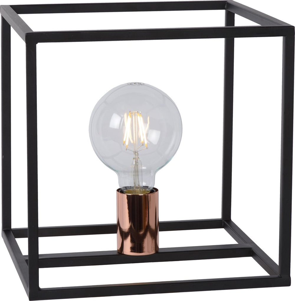 Lucide arthur - tafellamp - 1xe27 - zwart