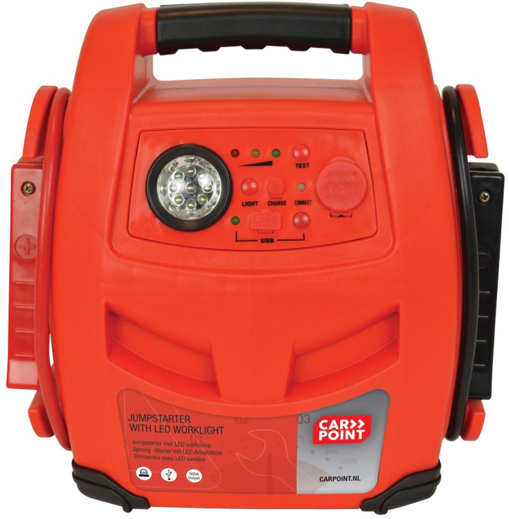 jumpstarter 900A met ledlamp oranje