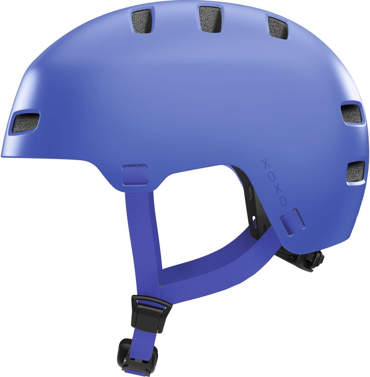 Abus fietshelm xoxo mono blue m - 54-58 cm - blauw - geschikt voor gebruik op elektrische fietsen - stadsfietsen - 400 g