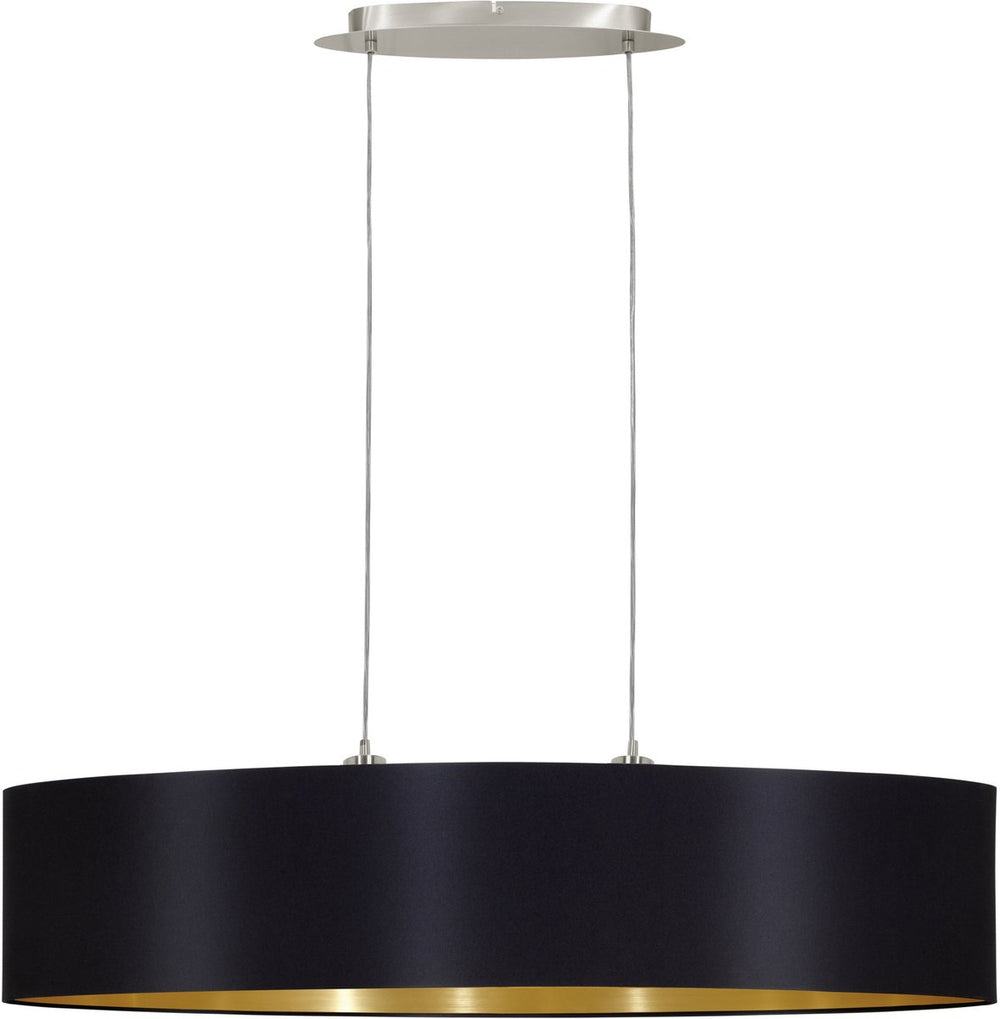 Eglo maserlo - hanglamp - 100 cm - zwart goud