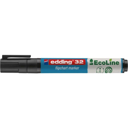 Flipovermarker edding e-32 zwart 19 mm (d) x 19 mm (b) x 138 mm (h)