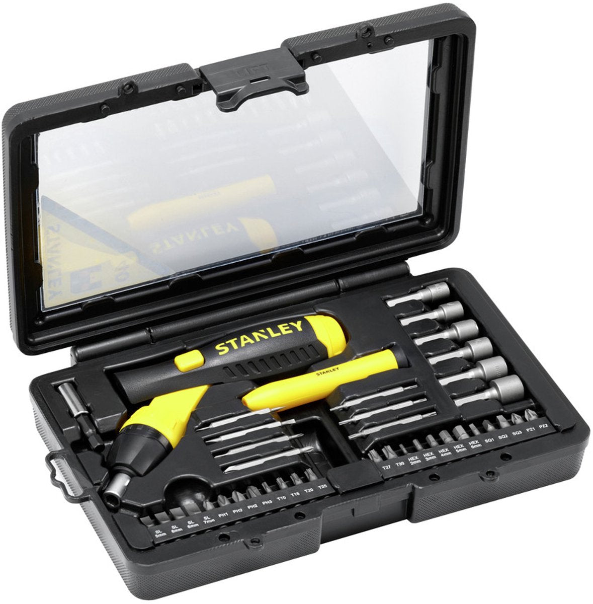 Stanley 38 delige pistoolgreep ratel-bit-set - 0-63-038