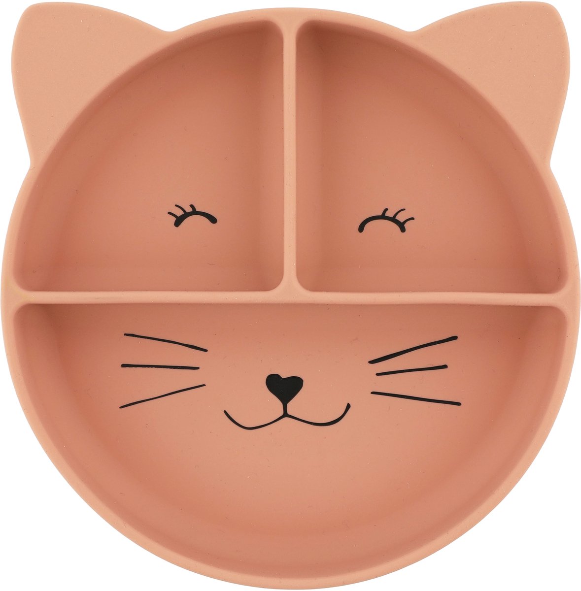 Trixie siliconen bord met borsts en zuignap - mrs. kat