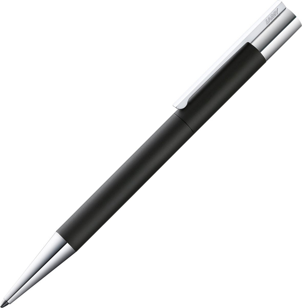 Lamy scala balpen 280 – van roestvrij staal – in matzwart, met draaisysteem, schrijfdikte m, grootvulling in zwart