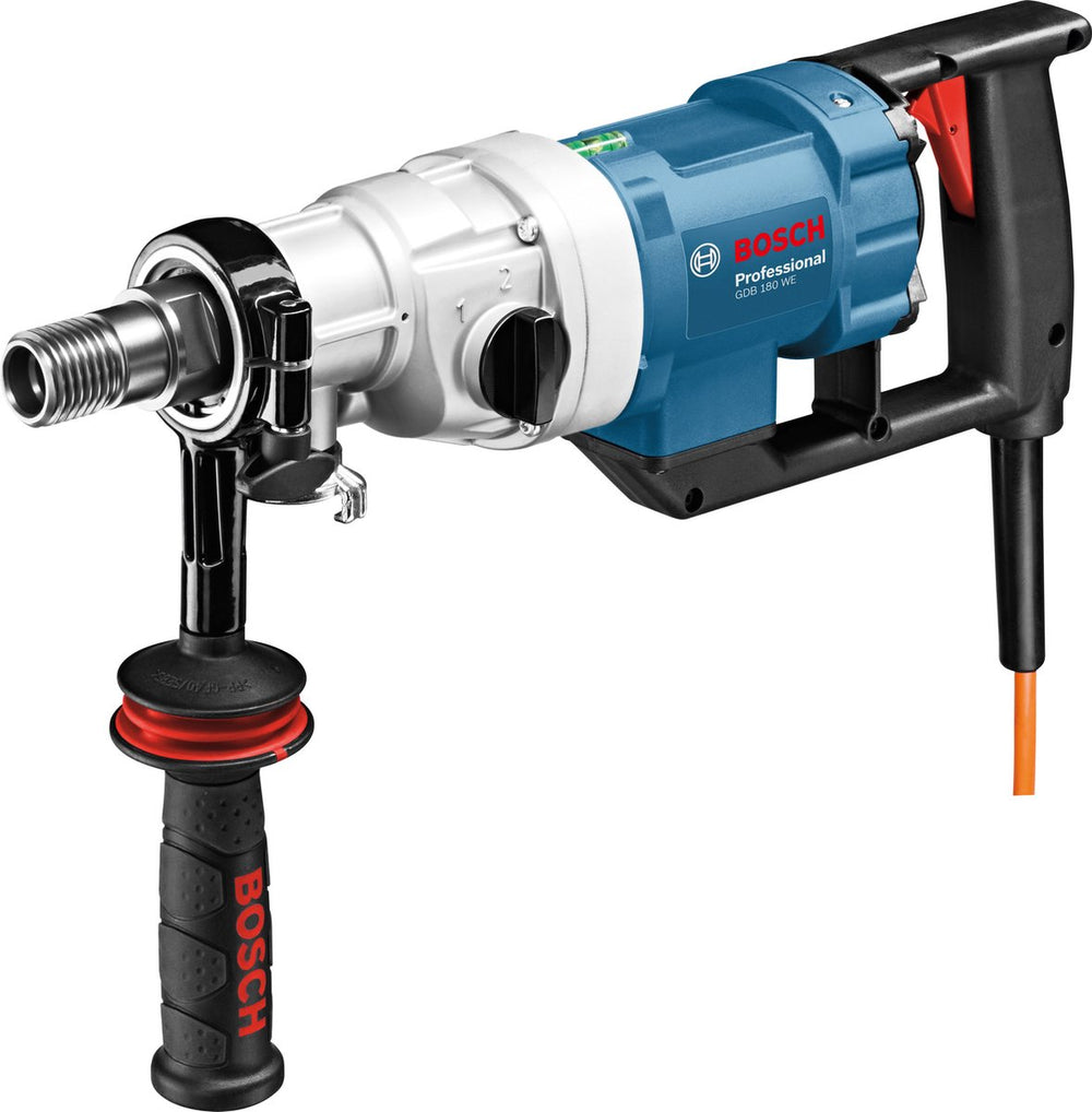 Bosch diamantboormachine gdb 180 (adapter stofafzuiging, kogelkraan, opbergkoffer)