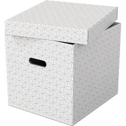 Opbergdoos esselte 628288 cube large 36 l wit