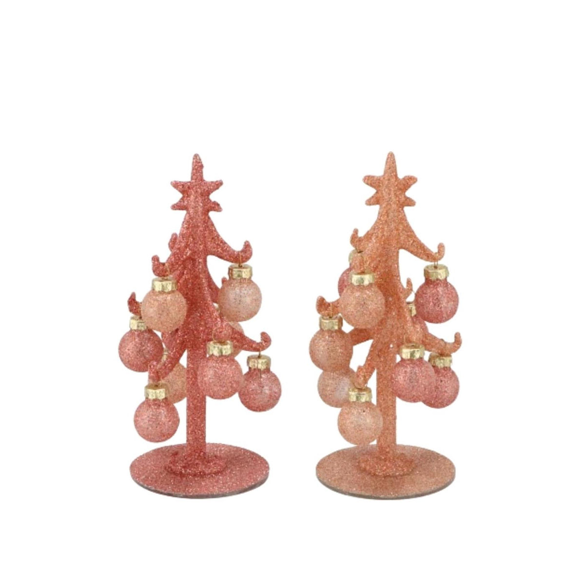 Kerstboom sparkly nude 15cm 2 assorti