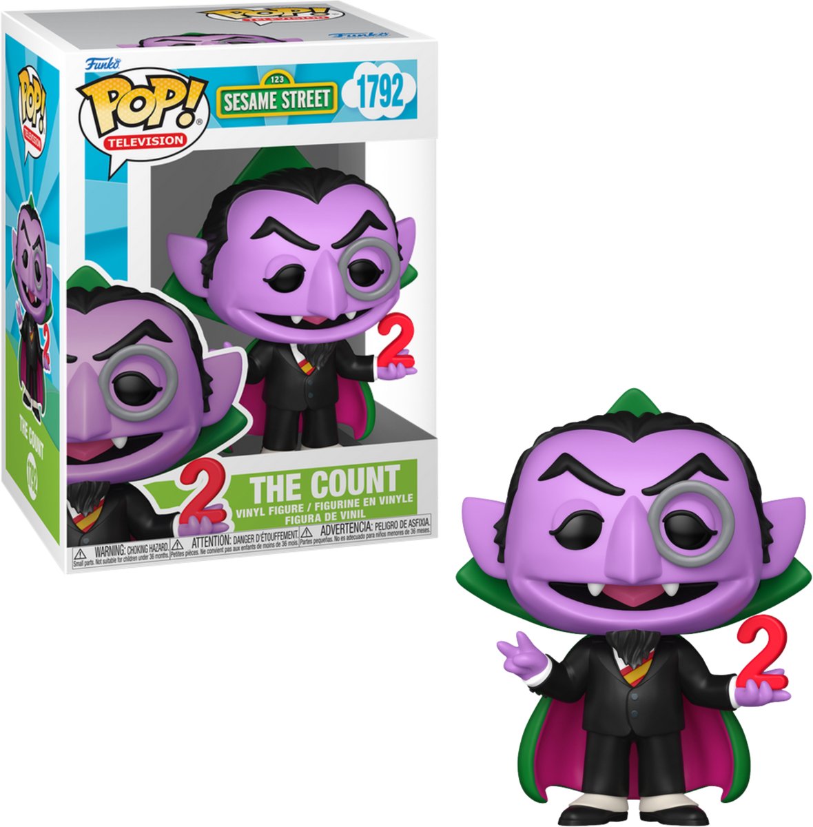 Funko sesame street sesame street - the count (pop! television) vinylfiguur 1792 unisex pop! - neutraal - standard