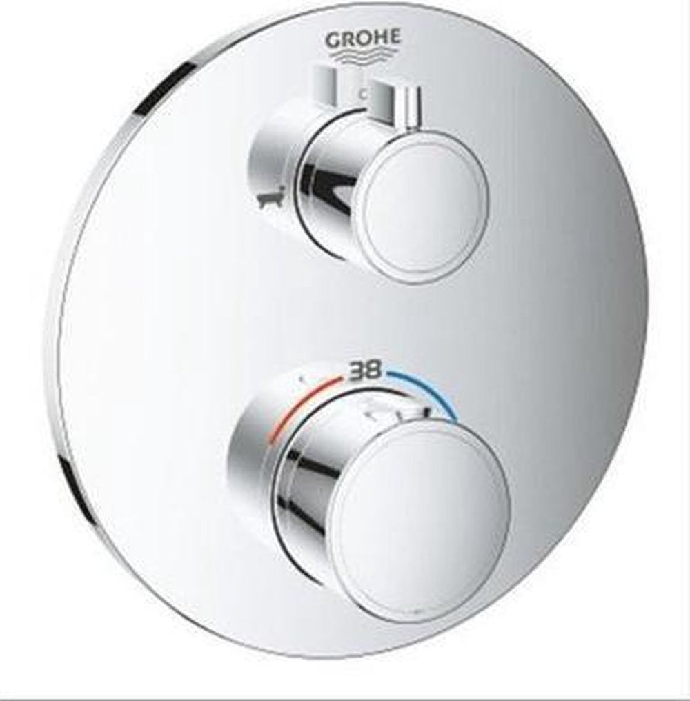 Grohe grohtherm thermostatische inbouw douchekraan - douche bad omstelling - chroom