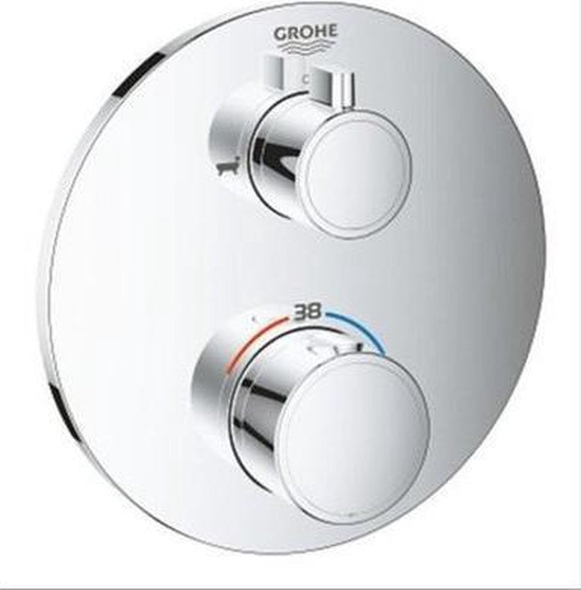 Grohe grohtherm thermostatische inbouw douchekraan - douche bad omstelling - chroom