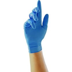 Wegwerphandschoenen unicare gs0032 blauw nitril