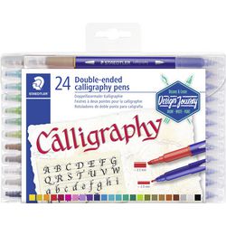 Kaligrafeerpen staedtler 3005 tb24 kleurenassortiment inkt op waterbasis