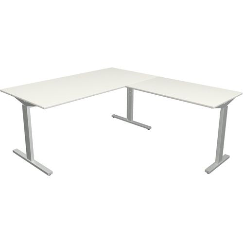 Bureau kerkmann 11023010 form 2 wit, zilver