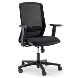 Ergonomische stoel tekna 1tekamgtyc hout, kunststof, metaal, stof zwart