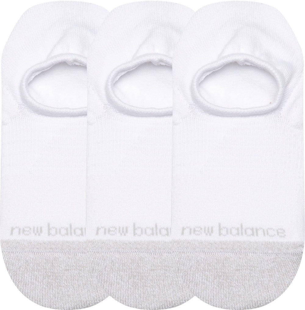 New balance active invisible no show socks unisex sportsokken - white