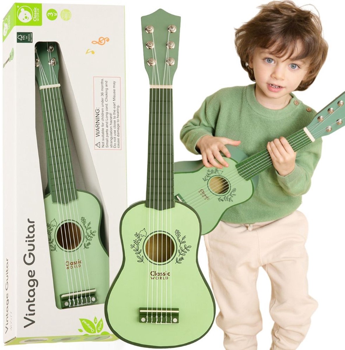 Klassieke wereld houten vintage gitaar