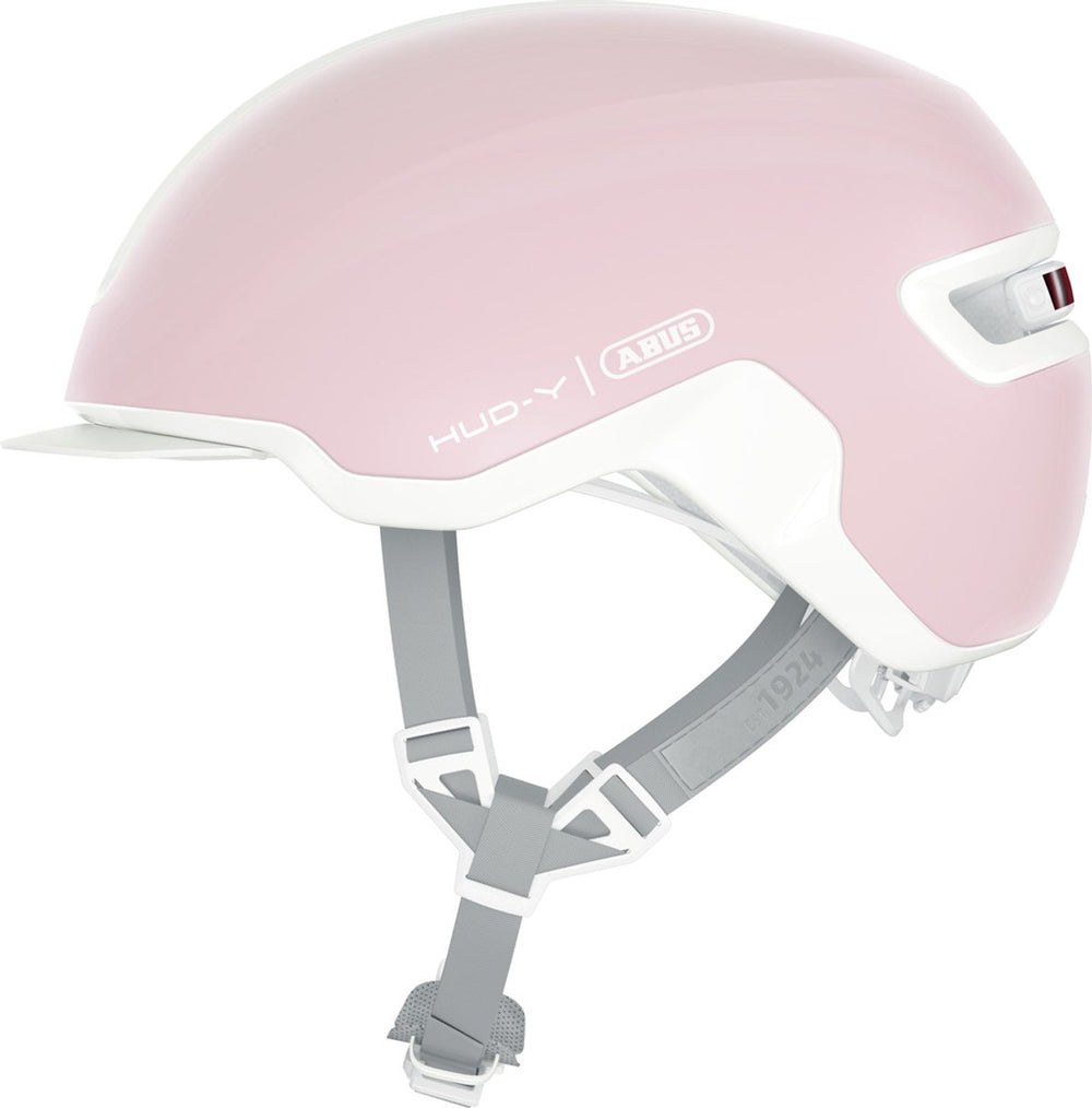 Abus fietshelm hud-y pure rose l - 57-61 cm - pink - geschikt voor gebruik op elektrische fietsen - stadsfietsen - 330 g