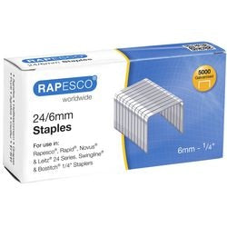 Nietjes rapesco s24602z3 staal zilver pak van 5000