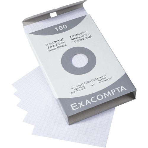 Indexkaarten exacompta 13202e wit papier