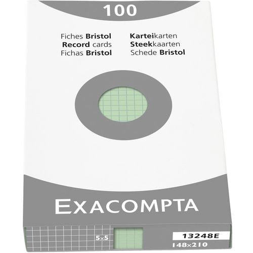 Indexkaarten exacompta 13248e groen papier